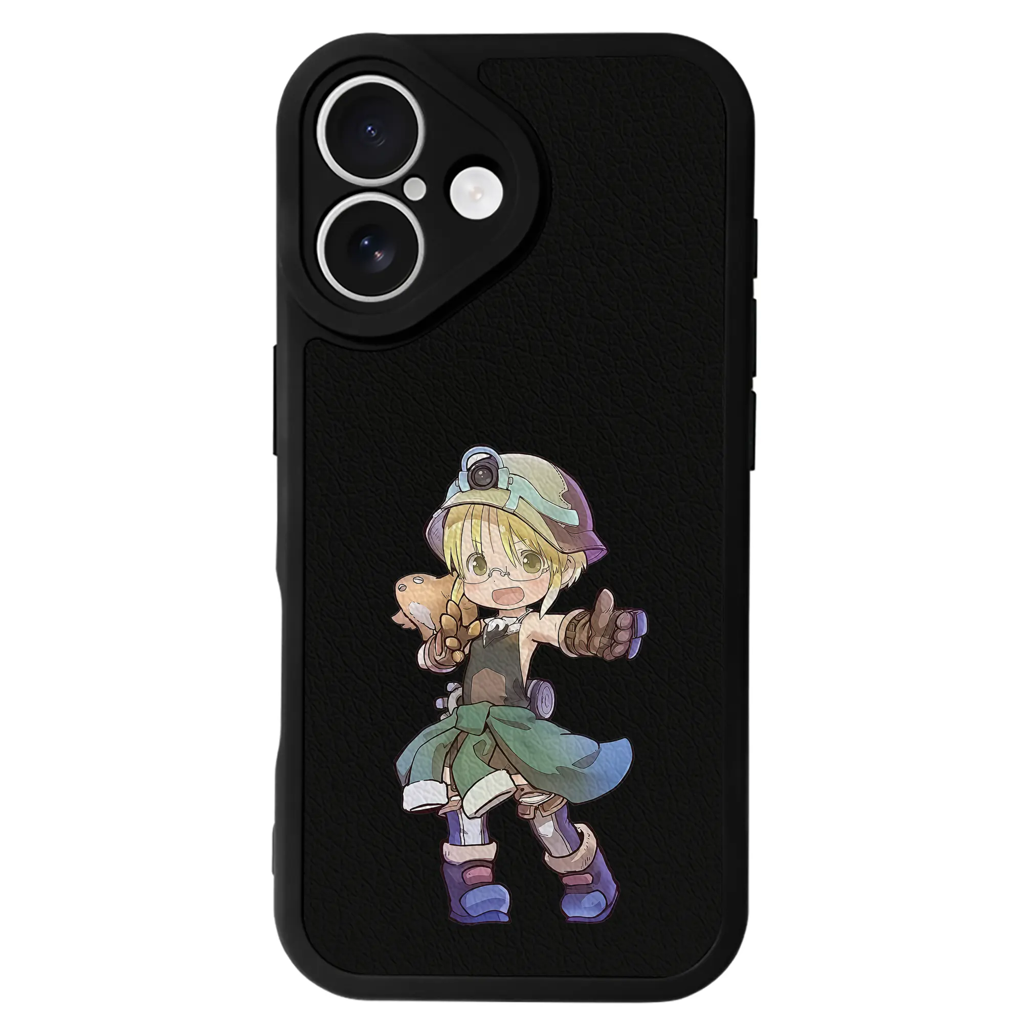 メイドインアビス グッズ,リコ - IPhone 16シリーズ対応 ・ シリコンスマホケース ・ レザー調 ・ 高精度フィット ・ 耐衝撃 ・ ワイヤレス充電対応 ・ 精密カット